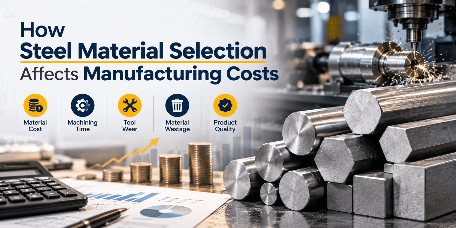 How Steel Material Selection Affects Manufacturing Costs